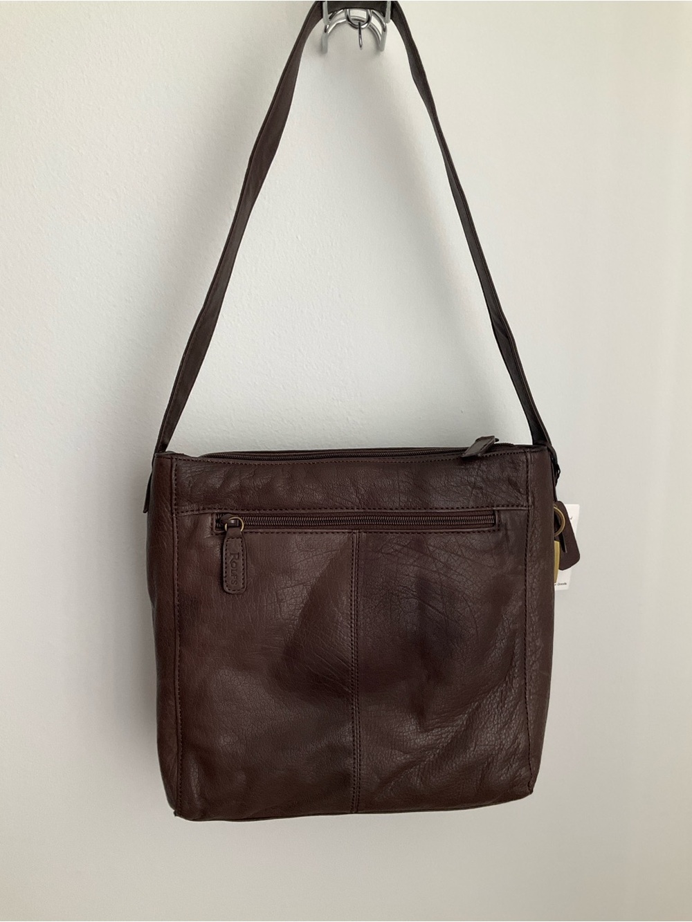 Rolfs Dark Brown Leather Bag Purse - Picture 3 of 11